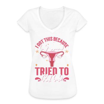 Endometriose Frauengesundheit Genesungshilfe - Frauen Vintage T-Shirt - Weiß - Vorne