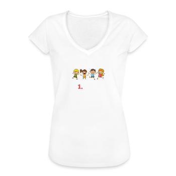 Ich entere die erste Klasse - Einschulung, Erstklä - Frauen Vintage T-Shirt - Weiß - Vorne