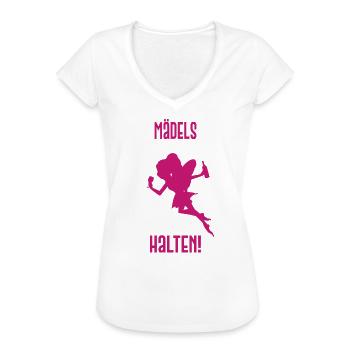 Junggesellin Team Braut Party Saufen Lustig Spruch - Frauen Vintage T-Shirt - Weiß - Vorne