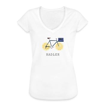 Radler Fahrrad Bier Zitrone - Frauen Vintage T-Shirt - Weiß - Vorne - Danielle (179cm)