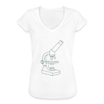 Mikroskop - Frauen Vintage T-Shirt - Weiß - Vorne