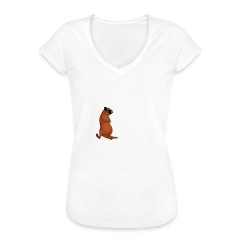 Lustiger Otter - Nicht dein ernst Otter/Oder? - Frauen Vintage T-Shirt - Weiß - Vorne