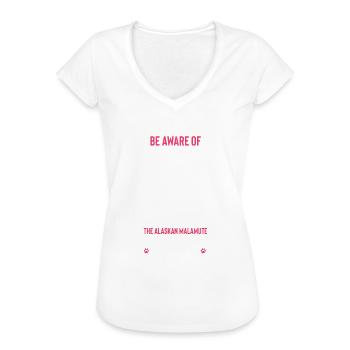 Alaskan Malamute Hund - Frauen Vintage T-Shirt - Weiß - Vorne