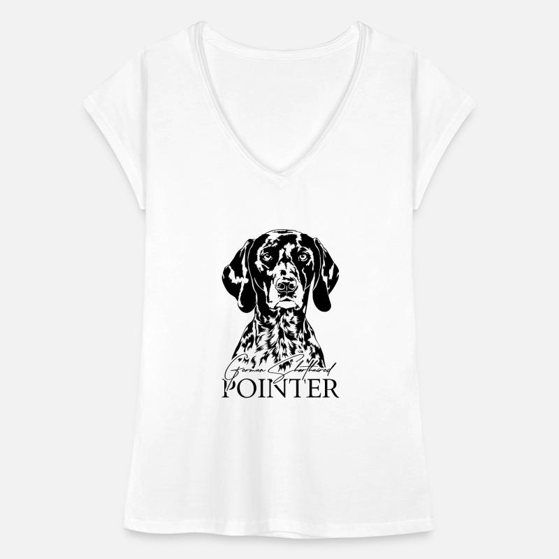German Shorthaired Pointer Hund Wilsigns Jagdhunde Frauen Vintage T-Shirt