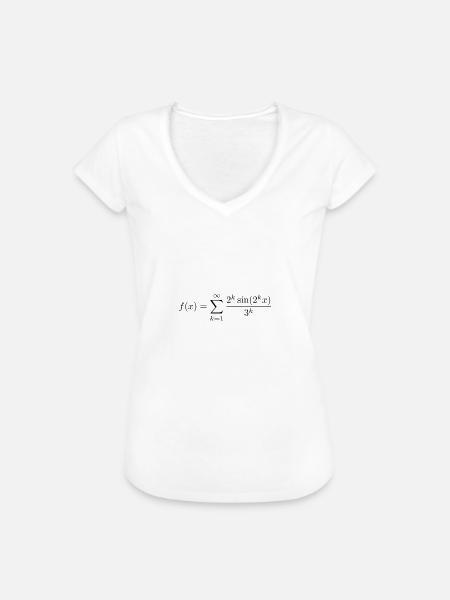 Weierstrass Funktion - Frauen Vintage T-Shirt - Weiß