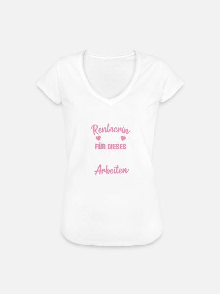 rentnerin 2025 - Frauen Vintage T-Shirt - Weiß