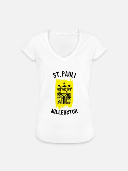 St.Paui Millerntor - Frauen Vintage T-Shirt - Weiß