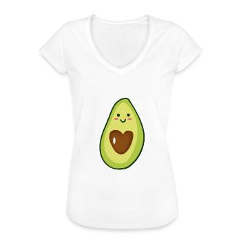 Avocado Love - T-shirt vintage Femme - blanc - Devant - Danielle (179cm)
