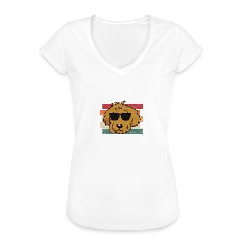 Goldendoodle Doodle Outfit Doodle Papa - Frauen Vintage T-Shirt - Weiß - Vorne