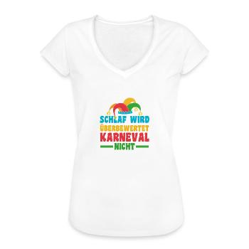Karnevalskostüm Fasching Karneval - Frauen Vintage T-Shirt - Weiß - Vorne