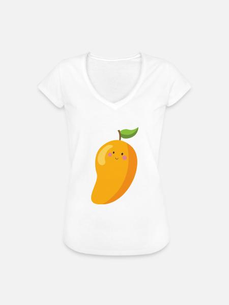 mango - Frauen Vintage T-Shirt - Weiß