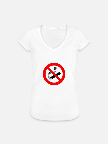 Nichtraucher rauchen nicht! - Frauen Vintage T-Shirt - Weiß