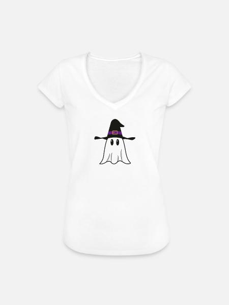 Geist - Frauen Vintage T-Shirt - Weiß