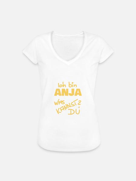 Ich heiße Anja - Frauen Vintage T-Shirt -