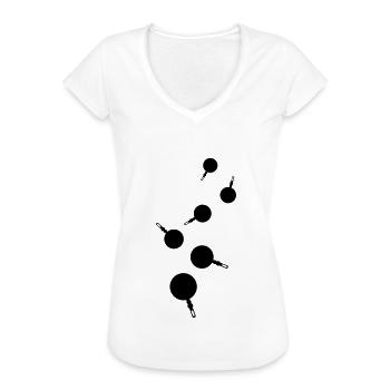 Chef de cuisine Pan - T-shirt vintage Femme - blanc - Devant - Danielle (179cm)