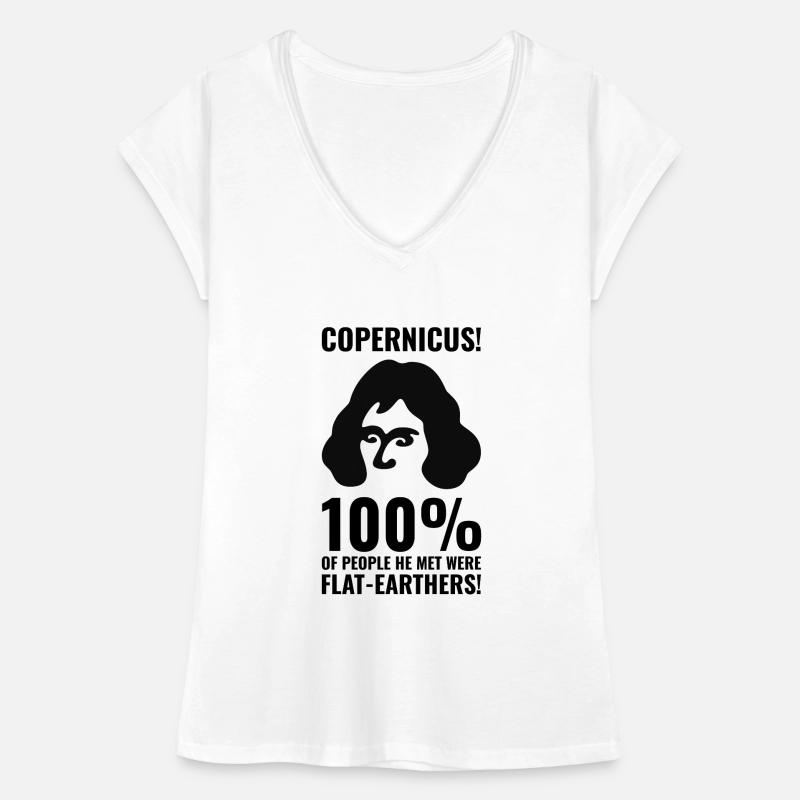 Copernicus gegen Flat Earthers Frauen Vintage T-Shirt