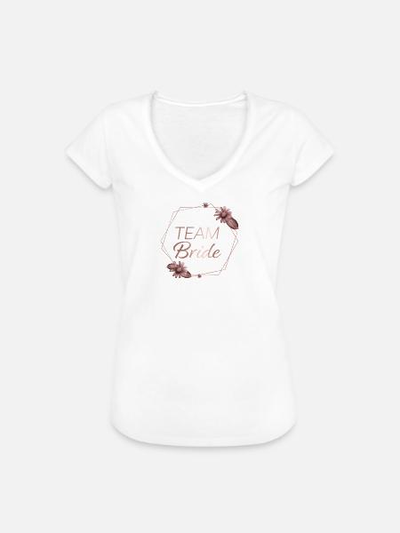 Team Bride - Frauen Vintage T-Shirt - Weiß