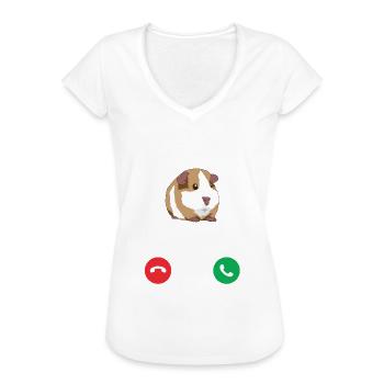 Meerschweinchen Cavy - Frauen Vintage T-Shirt - Weiß - Vorne