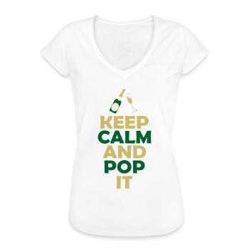 Sekt - Frauen Vintage T-Shirt - Weiß - Vorne