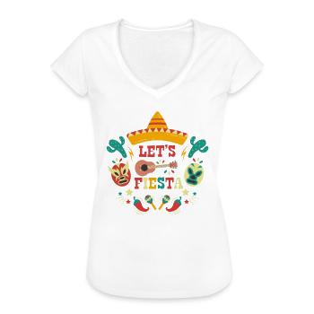 Mexikanische Fiesta Cinco De Mayo Kaktus Mexiko - Frauen Vintage T-Shirt - Weiß - Vorne