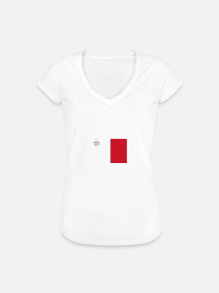 Malta - Frauen Vintage T-Shirt - Weiß