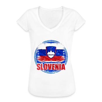 Slowenien - Frauen Vintage T-Shirt - Weiß - Vorne