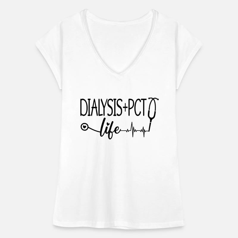 Dialyse Dialysetechniker Nephrologie Geschenkidee Frauen Vintage T-Shirt