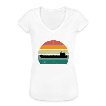Schiff Boot Boote Yacht Jachten Kapitän Schiffe - Frauen Vintage T-Shirt - Weiß - Vorne