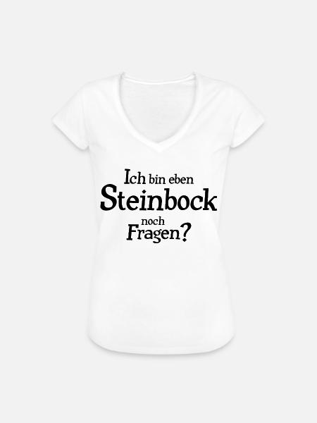 Sternzeichen Steinbock - Frauen Vintage T-Shirt - Weiß