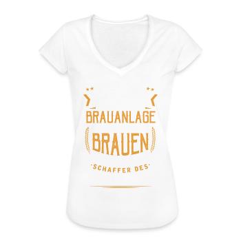 Bierbrauer, Bierkunst, Bier, Biere, Brauer - Frauen Vintage T-Shirt - Weiß - Vorne