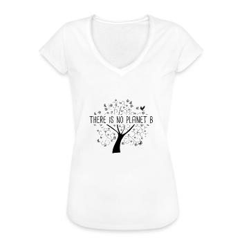 Il n'y a pas de planète B - L'environnement terrestre du Jour de la Terre - T-shirt vintage Femme - blanc - Devant