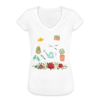 Gärtner - Garten Chef lustige Geschenkidee - Frauen Vintage T-Shirt - Weiß - Vorne