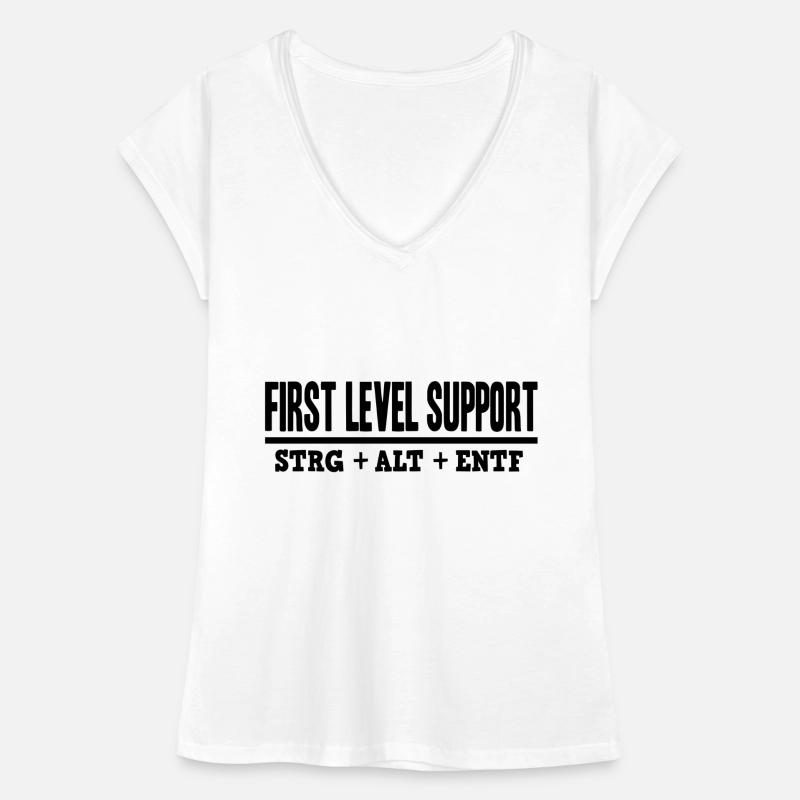 First Level Support CTRL ALT DEL / STRG ALT ENTF Frauen Vintage T-Shirt
