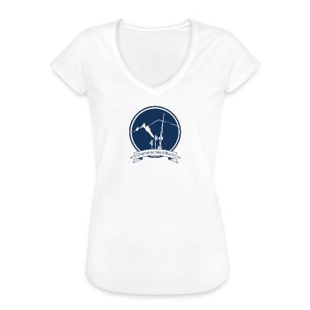 Chamonix ski - leewarddesign - Women's Vintage T-Shirt - white - Front - Danielle (179cm)