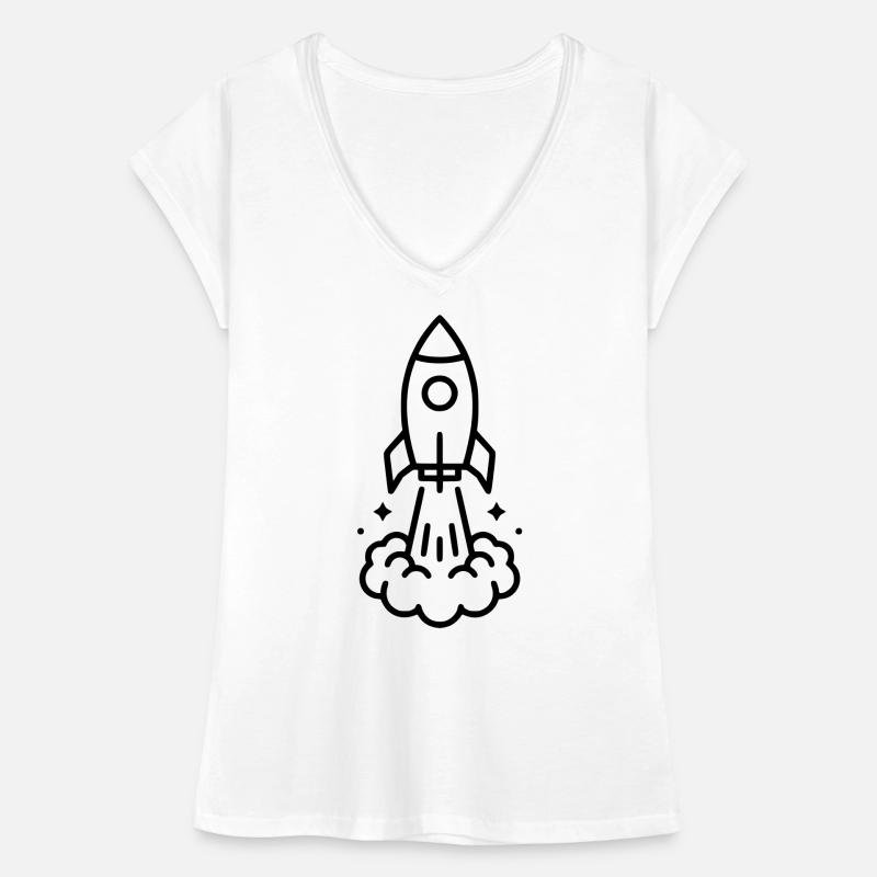 Rocket Launch Space Icon Women's Vintage T-Shirt