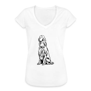 Irish Setter - Frauen Vintage T-Shirt - Weiß - Vorne - Danielle (179cm)