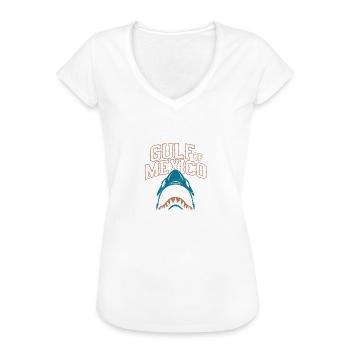 Gulf Of Mexico - Frauen Vintage T-Shirt - Weiß - Vorne - Danielle (179cm)