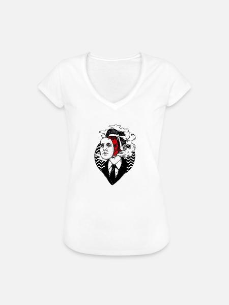 Agent Cooper - Frauen Vintage T-Shirt - Weiß