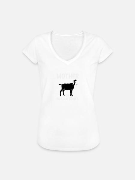 Nubische Ziegenmutter - Frauen Vintage T-Shirt - Weiß