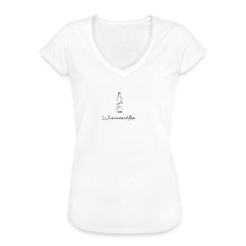 Weinnachten lustiges motiv - Frauen Vintage T-Shirt - Weiß - Vorne - Danielle (179cm)