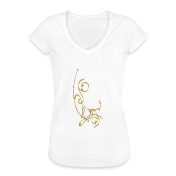 DECO 3 - Frauen Vintage T-Shirt - Weiß - Vorne