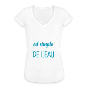 Plongée sous-marine, idée cadeau plongeur, humour - T-shirt vintage Femme - blanc - Devant