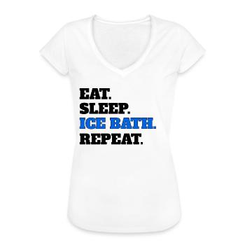 Ice bath - Women's Vintage T-Shirt - white - Front - Danielle (179cm)