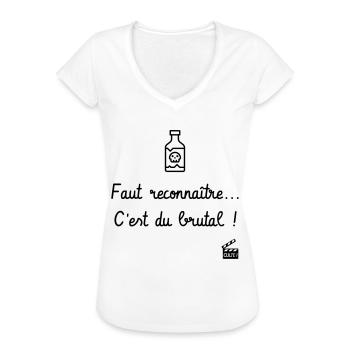 Les Tontons Flingueurs ! Réplique culte - Alcool - T-shirt vintage Femme - blanc - Devant - Danielle (179cm)