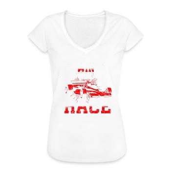 Rennsport Rennfahrer Sportauto Autorennen - Frauen Vintage T-Shirt - Weiß - Vorne