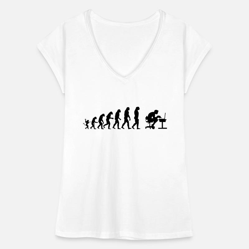 Evolution de l'ordinateur T-shirt vintage Femme