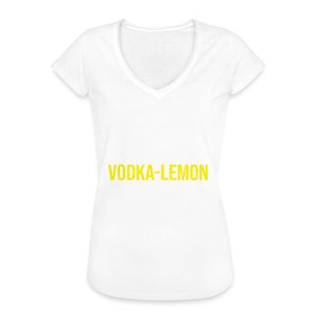 Mallorca Vodka Lemon Spruch - Frauen Vintage T-Shirt - Weiß - Vorne