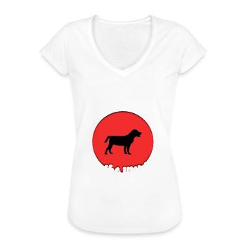 Cooler Hund Spruch - Frauen Vintage T-Shirt - Weiß - Vorne