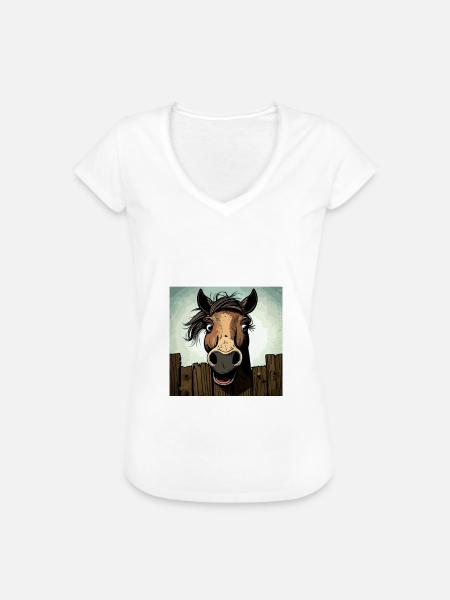 Lustiger Pferde Spruch - Frauen Vintage T-Shirt -