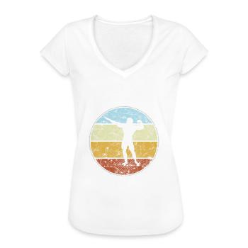 Body building Retro - Frauen Vintage T-Shirt - Weiß - Vorne